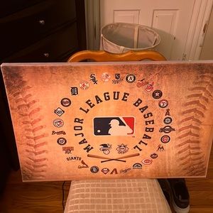 MLB team wall art